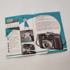BILORA opuscolo pubblicitario macchina fotografica BELLA 2