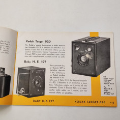 KODAK opuscolo brochure prodotti fotografici Novità anno 1940 A. XVIII 2