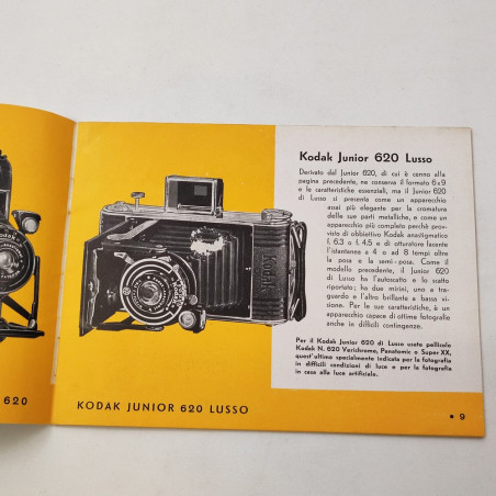 KODAK opuscolo brochure prodotti fotografici Novità anno 1940 A. XVIII