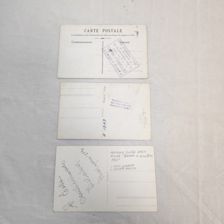 Lotto di 3 cartoline attrici anni 40/50 con autografi originali