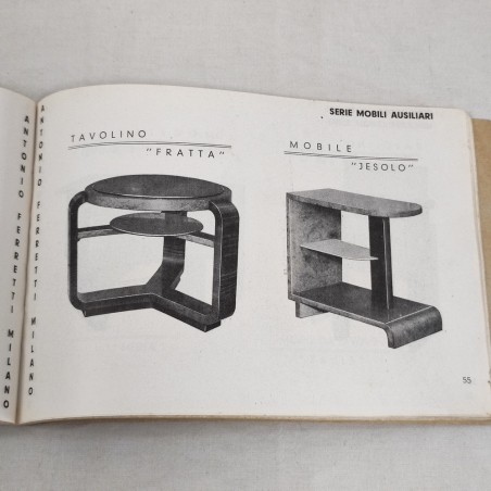 Antonio Ferretti catalogo mobilio anno 1935 ottimo tato