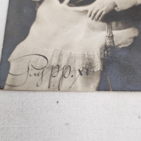 Papa PIO XI biglietto 1937 e foto autografa
