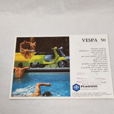 Brochure originale Vespa 50 anno 1969 formato 21x15 cm