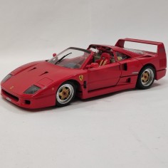 Burago Ferrari F40 GTS 1987 rossa sc. 1/16 ruote non sterzanti 2