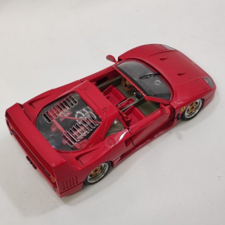 Burago Ferrari F40 GTS 1987 rossa sc. 1/16 ruote non sterzanti