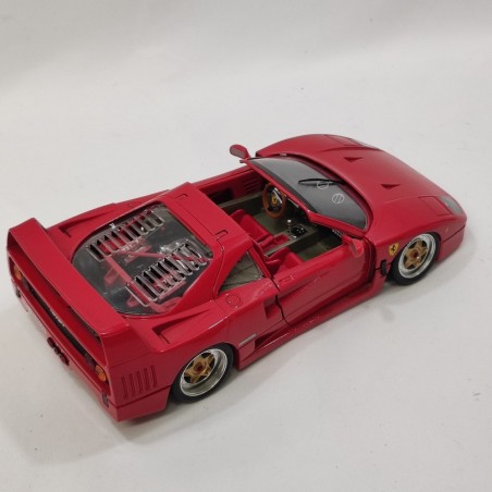 Burago Ferrari F40 GTS 1987 rossa sc. 1/16 ruote non sterzanti