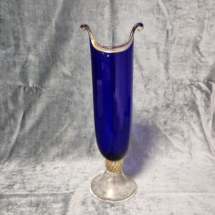 La Murrina vaso collezione MINUETTO colore blu con scaglie d'oro h. 35 cm 2