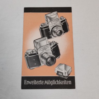 Brochure opuscolo macchine fotografiche EXAKTA 6x6 in tedesco