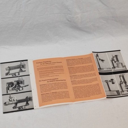 Brochure opuscolo macchine fotografiche EXAKTA 6x6 in tedesco
