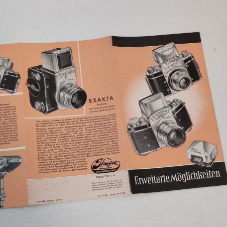 Brochure opuscolo macchine fotografiche EXAKTA 6x6 in tedesco