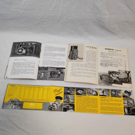 VOIGTLANDER lotto di 3 opuscoli macchine fotografiche anno 1937 e 1938
