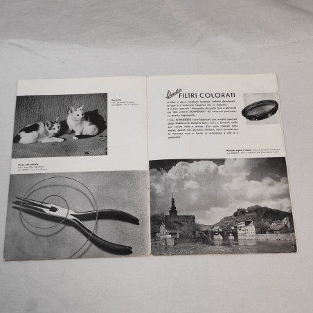 SCHNEIDER catalogo ottiche fotografiche anni 50
