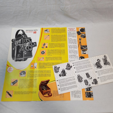Bolex Paillard lotto di 2 opuscoli promozionali anni 50