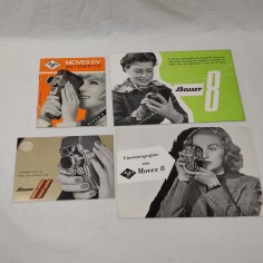 Agfa e Bauer lotto di 4 opuscoli anni 50/60
