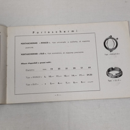 E.W. LOHOFENER catalogo confidenziale rivenditori 1940