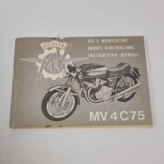 Libretto uso manutenzione moto MV AGUSTA MV4C75 molto buono
