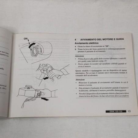 KYMCO libretto uso manutenzione Dink 125-150 LX