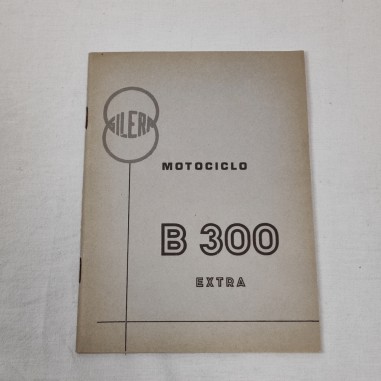 GILERA Extra libretto motociclo libretto uso manutenzione originale ano 1960