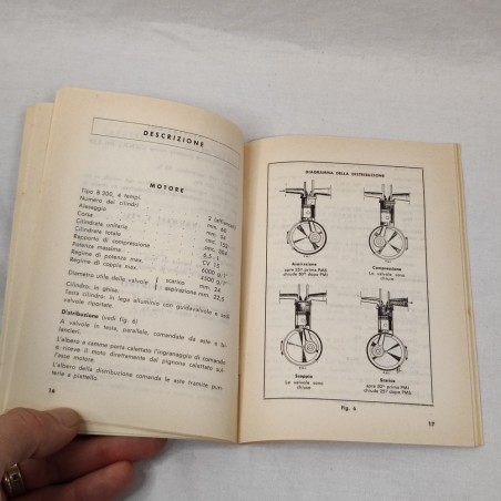 GILERA Extra libretto motociclo libretto uso manutenzione originale ano 1960