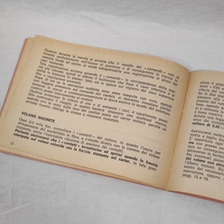 F.B.Minarelli libretto uso manutenzione motori serie P3N 50 cc 1971
