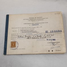 Carta di circolazione per autovettura Fiat 1100 D anno 1963 2