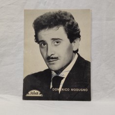 DOMENICO MODUGNO cartolina Fonit con autografo in originale