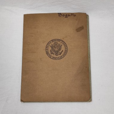 Passaporto Americano di cittadino italiano datato Aprile 1922