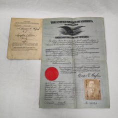 Passaporto Americano di cittadino italiano datato Aprile 1922 2