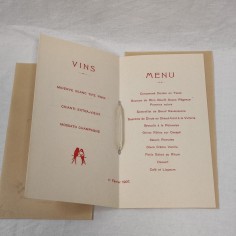 Menù Grand Hotel de la Minerve ROMA Mons. Tiberghien 1907 2