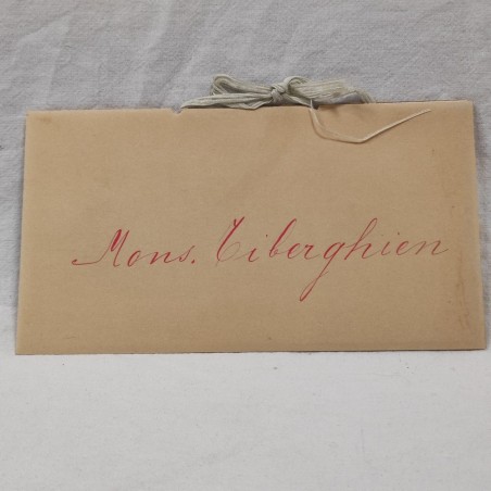 Menù Grand Hotel de la Minerve ROMA Mons. Tiberghien 1907