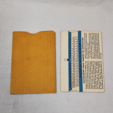 KODAK Calcolatore tempi esposizione istruzioni in spagnolo 8x12 cm