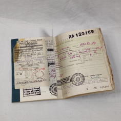 Libretto Carta di Circolazione per Autovettura Fiat 850 Special anno 1968 2