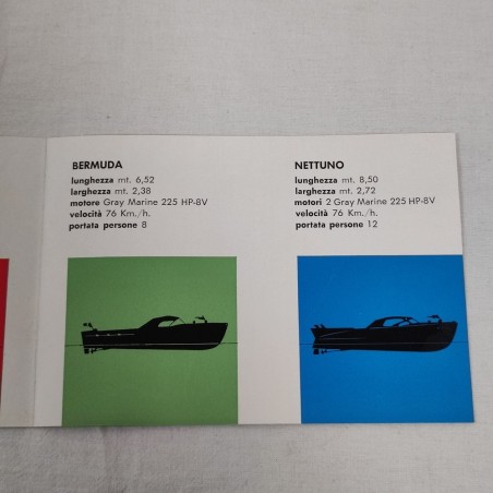 Opuscolo catalogo motoscafi Posillipo formato 15x10 cm