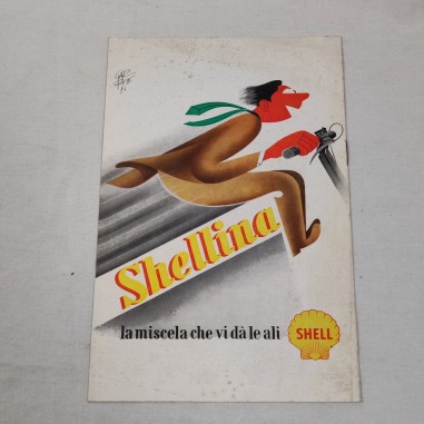 La shellina opuscolo promozionale sulla miscela che vi da le ali 1951