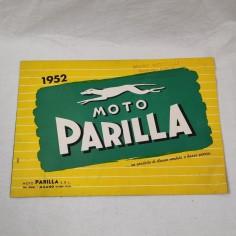 Moto Parilla 1952 catalogo gamma veicoli un angolo piegato