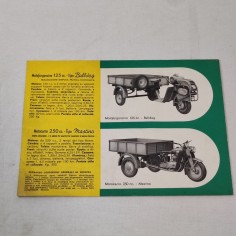 Moto Parilla 1952 catalogo gamma veicoli un angolo piegato 2