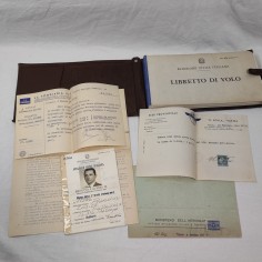 Libretto di volo personale aviazione Civile Italiana e documenti dal 1938 a 1969 2