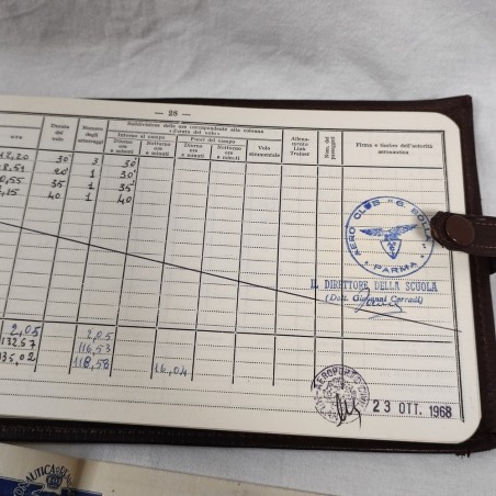 Libretto di volo personale aviazione Civile Italiana e documenti dal 1938 a 1969