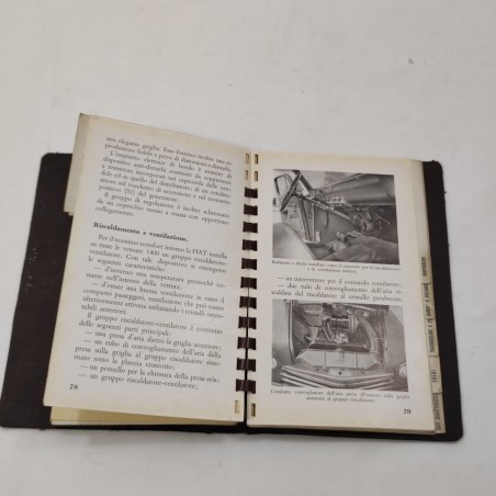 Manuale Fiat 1400 4 cilindri caratteristiche e dati 1950