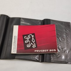 Libretto uso manutenzione Peugeot 205 in francese con custodia 2