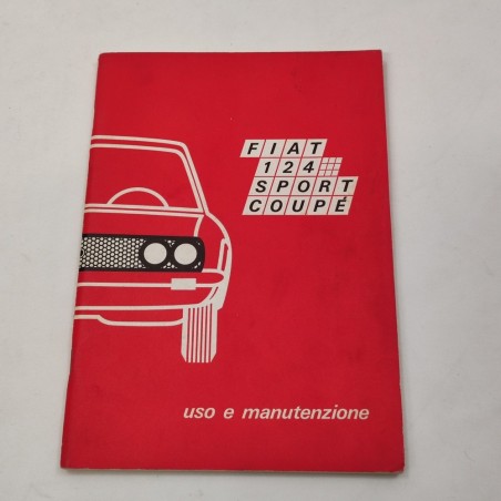 Fiat 124 Sport coupè libretto uso mantenzione 1970 buono
