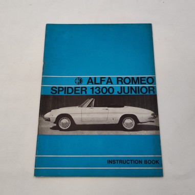 Alfa Romeo Spider 1300 Junior instruction book 1968