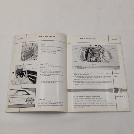 Alfa Romeo Spider 1300 Junior instruction book 1968