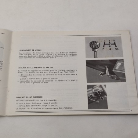 Alfa Romeo Alfetta GT 16 GTV 2000 libretto uso manutenzione francese 1978