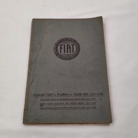 Fiat Catalogo parti di ricambio Chassis mod. 525S & 525N anno 1929
