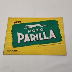 Catalogo Moto Parilla 1952 - Timbro concessionario Vigorelli Codogno