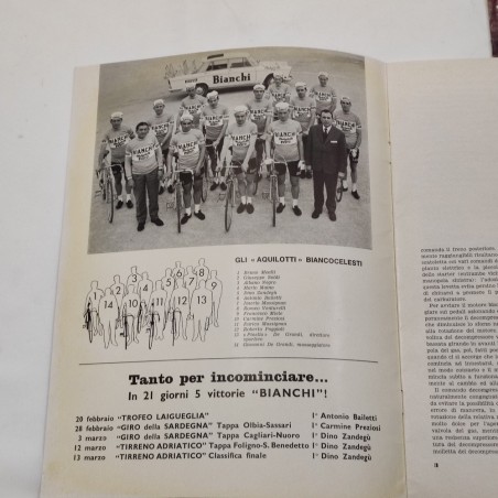 Lotto di 3 riviste BIANCHI - BIANCO CELESTE 1961 1967 e altro numero
