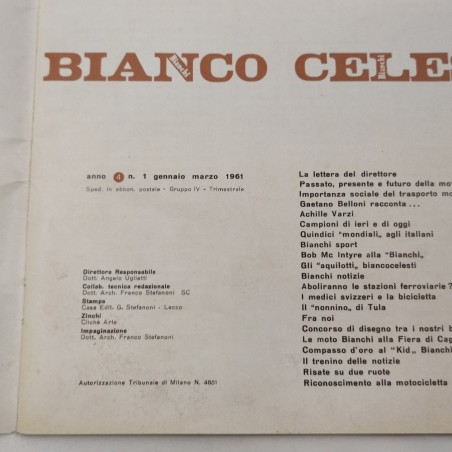 Lotto di 3 riviste BIANCHI - BIANCO CELESTE 1961 1967 e altro numero