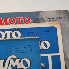 Lotto di 3 riviste MOTOCICLISMO 1950 1956 e 1957 2