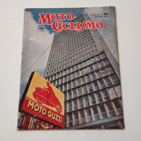 Lotto di 3 riviste MOTOCICLISMO 1950 1956 e 1957